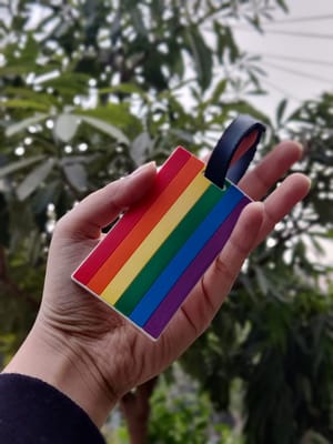 Pride Flag Bag Tag